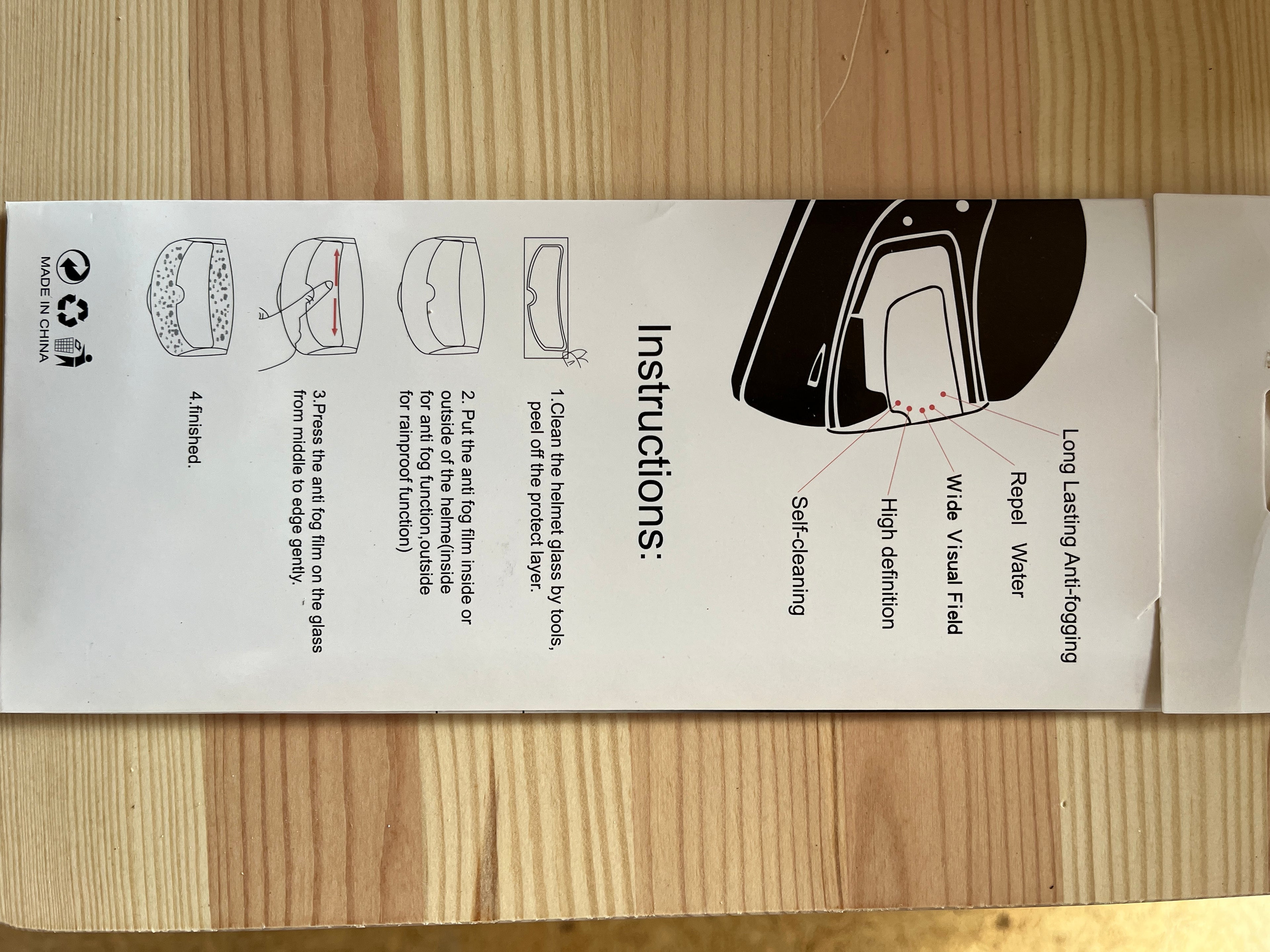 Anti-fog visor inserts